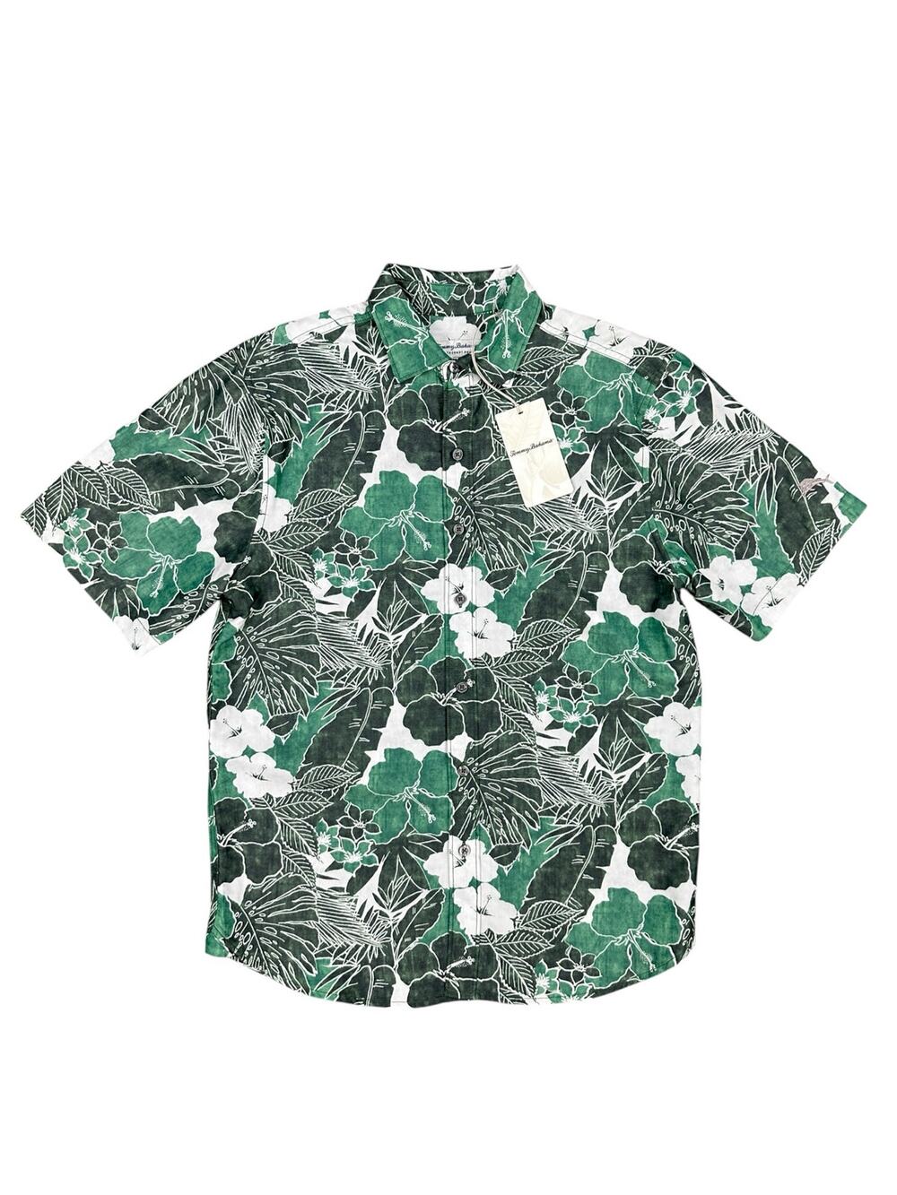 Tommy Bahama Coconut Playa Island Zone Short Sleeve Camp Shirt NWT — Size Small